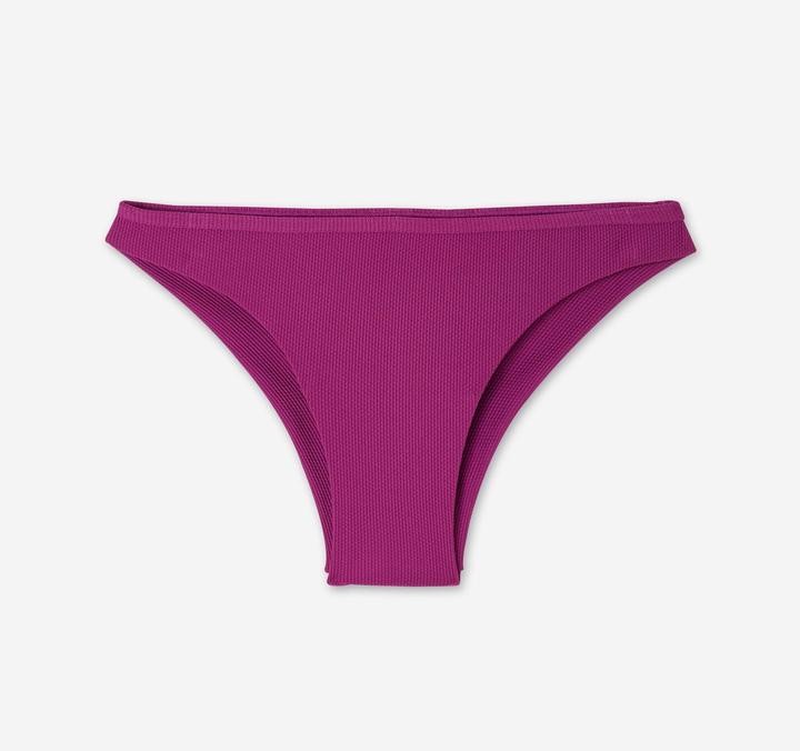 Olaian Bikini-Hose Damen Tanga strukturiert Surfen Lulu violett (40, 42)