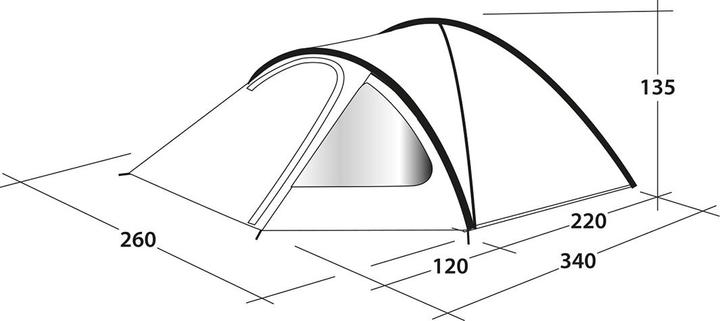 Produktbild Outwell Cloud 4 (Kuppelzelt, 6.30 kg, 4 Personen)