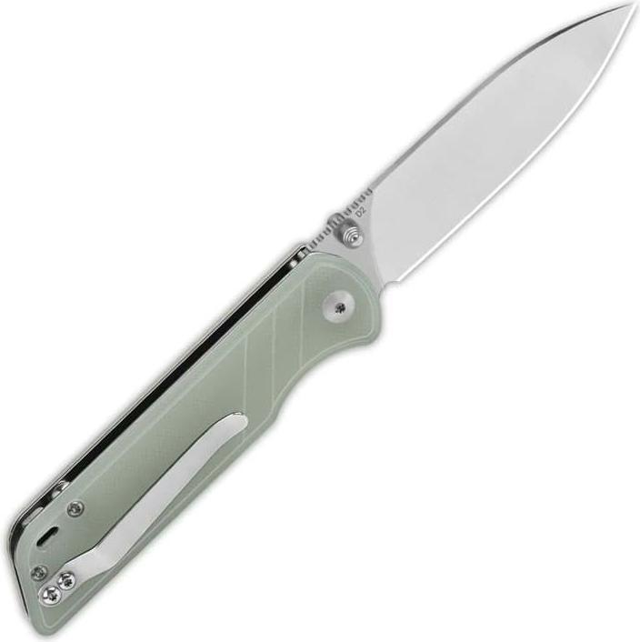 Actual product image QSP Knife Parrot V2 G-10 Jade (8.20 cm)