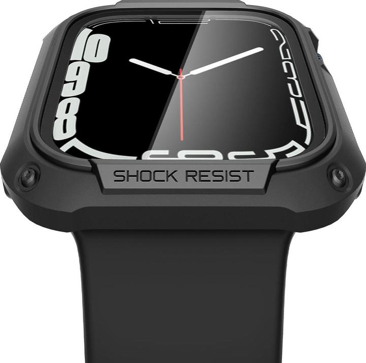 Actual product image Tech-Protect TOUGH ARMOR APPLE WATCH 7 / 8 (45 MM) BLACK