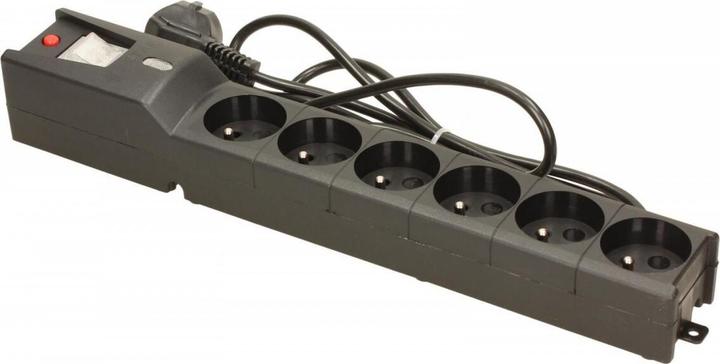 Productafbeelding Lestar LX 610 G-A overspanningsbeveiliging 1,5m zwart Zwart 6 AC uitgangen 230 V 1 5 m (6 x, IEC 320, 1.50 m)