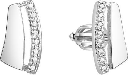 Beneto Silver earrings with zircons AGUP1638S