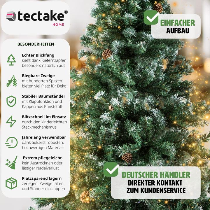 Immagine prodotto tectake Albero di Natale artificiale (180 cm)
