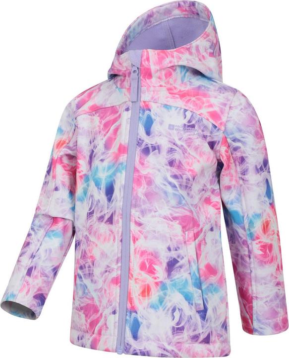 Actual product image Mountain Warehouse Childrens/Kids Patterned Water Resistant Soft Shell Jacket (128)