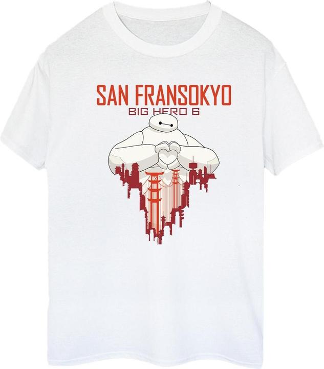 Disney Big Hero 6 Baymax San Fransokyo Heart TShirt (L)