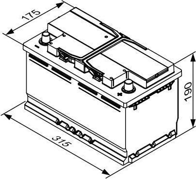 Produktbild Bosch Automotive EFB-Batterie S4E400 (12 V, 65 Ah, 650 A)