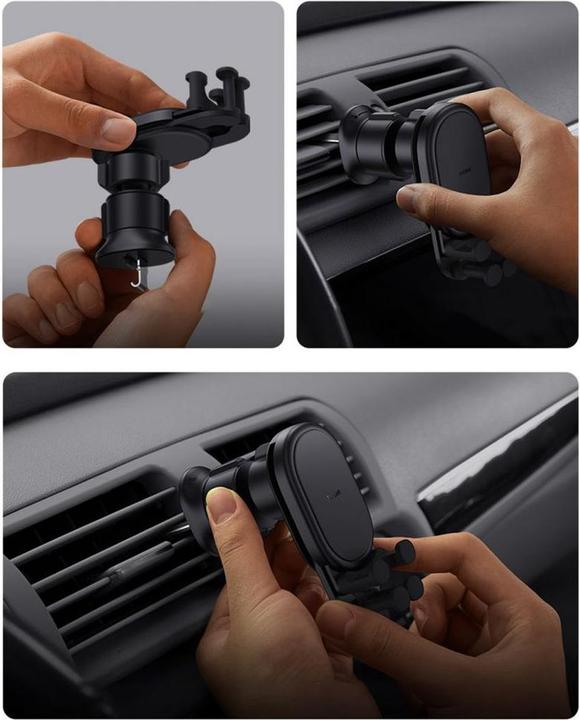 Actual product image Baseus Stable Gravitational Wireless Charging Car Mount Pro 15W (black)
