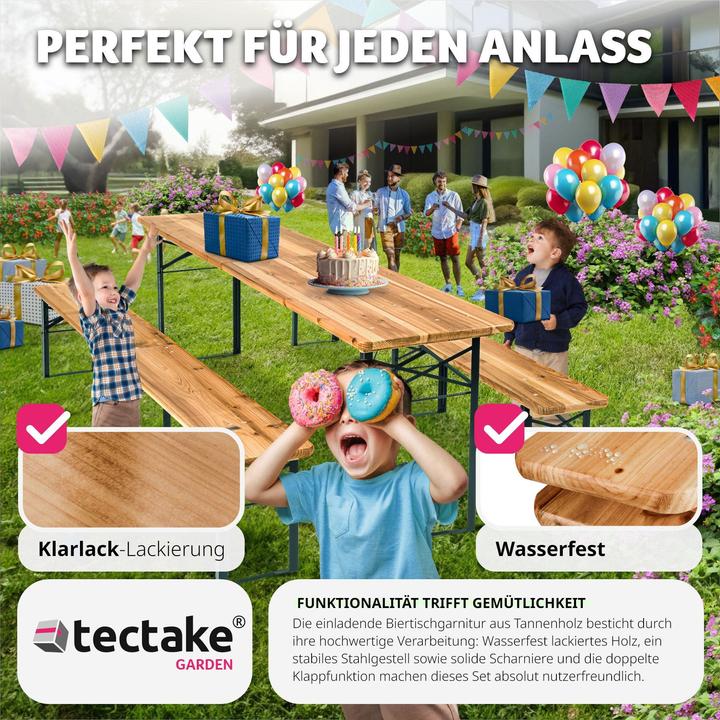 Actual product image tectake Beer tent set (219 cm)