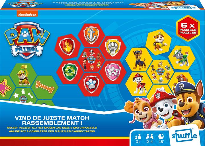 Produktbild Cartamundi Gra Shuffle Let's Match Psi Patrol (EU) (Polnisch)