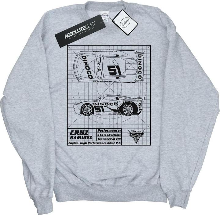 Disney Cars Cruz Ramirez Blueprint Sweatshirt Mädchen