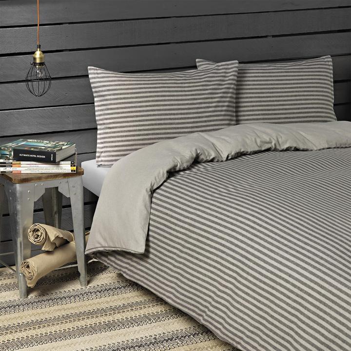 Sampedro Winter Stripe (Bettwäsche Set, 200 x 210 cm, 65 x 65 cm)