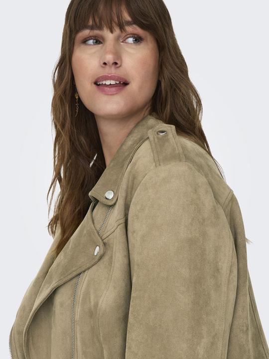 Actual product image Only Fly-away collar curve jacket Biker jacket in leather look (44)