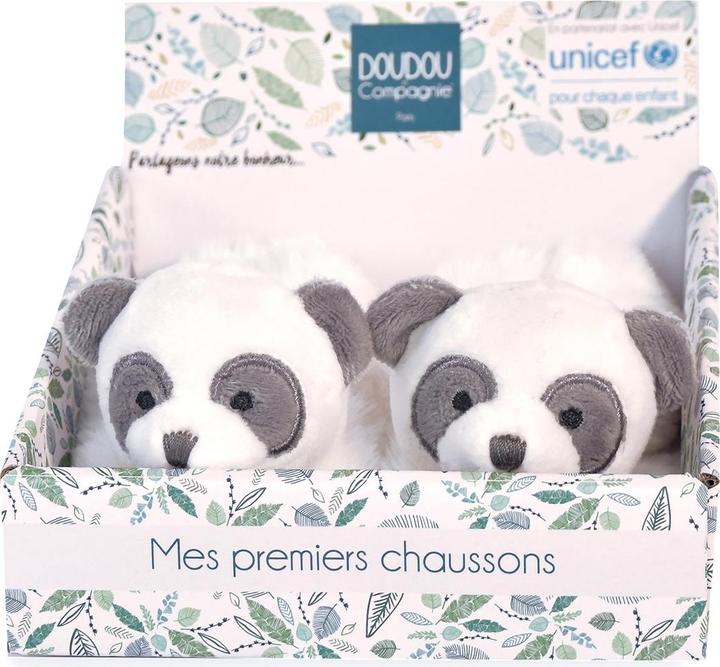 Actual product image Doudou et Compagnie Unicef Footies with Rattle Panda 0-6M