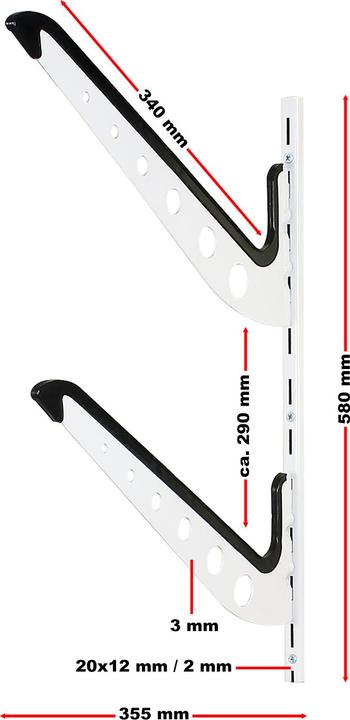 Produktbild Wiltec Surfbrett Wandhalterung