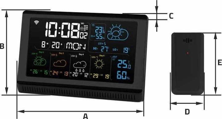 Actual product image Manta Stacja pogody MTO200B WINDY SMART TUYA