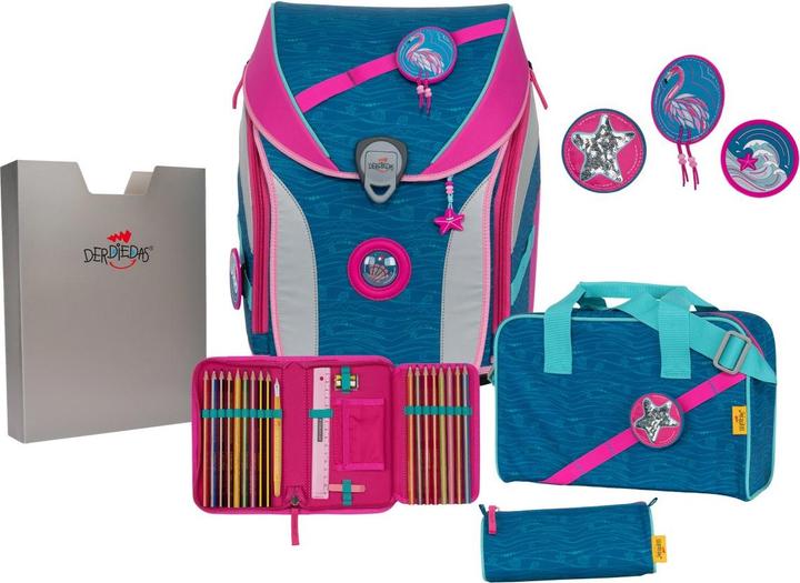 Produktbild Derdiedas ErgoFlex Max Schulrucksack Set Karibik (22 l)