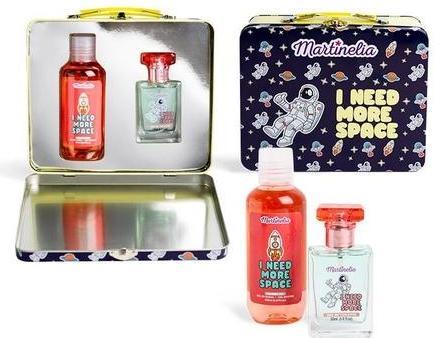 Actual product image Aquarius Martinelia Space Tin Set Eau de Toilette and Shower Gel in Cool Space Design for Boys and G