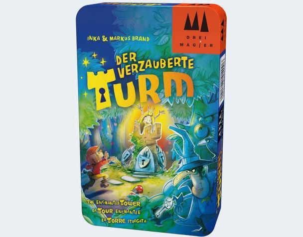Actual product image Drei Magier Spiele The enchanted tower (metal box) (German, French, English)