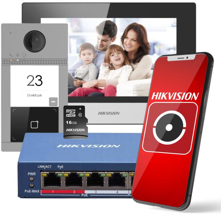Immagine prodotto Hikvision DS-KIS604-S(C) Citofono IP (Ethernet)