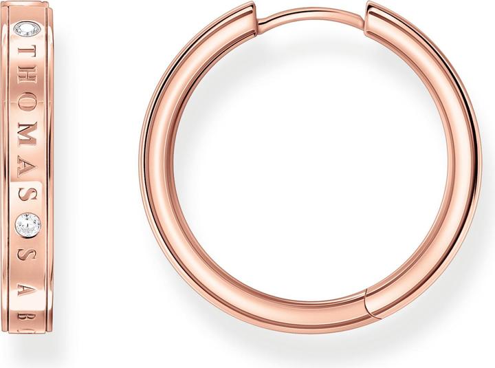 Immagine prodotto Thomas Sabo Creoli con pietre bianche placcati in oro arrugginito (Argento 925)