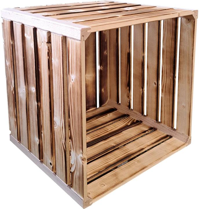 Image du produit Holz Zollhaus Holzharasse geflammt, 35 x 35 x 32 cm (35 x 35 x 32 cm)