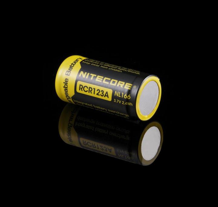 Actual product image Nitecore Li-Ion battery type 16340 - NL166