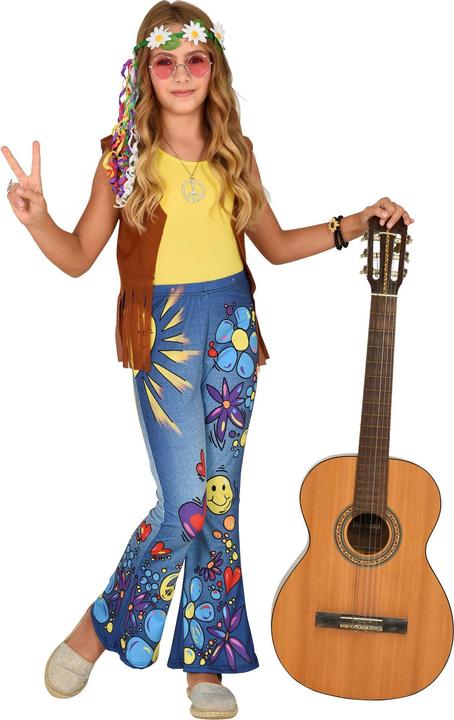 Produktbild Widmann 70er JAHRE LEGGINGS HIPPIE JEANS, 158 cm / 11-13 Years