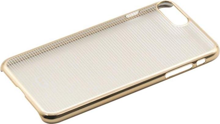 Produktbild Tellur Cover Hard Case for iPhone 7 Plus Horizontal Stripes gold (Apple iPhone 7 Plus)