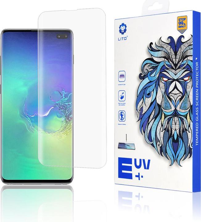Immagine prodotto Lito - 3D UV Glass - Samsung Galaxy S10 Plus - Clear (1 Pezzo/i, Samsung Galaxy S10+)