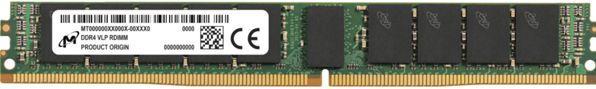 Image du produit Crucial Micron DDR4 VLP RDIMM 1Rx4 3200 (1 x 16GB, 3200 MHz, RAM DDR4, R-DIMM)