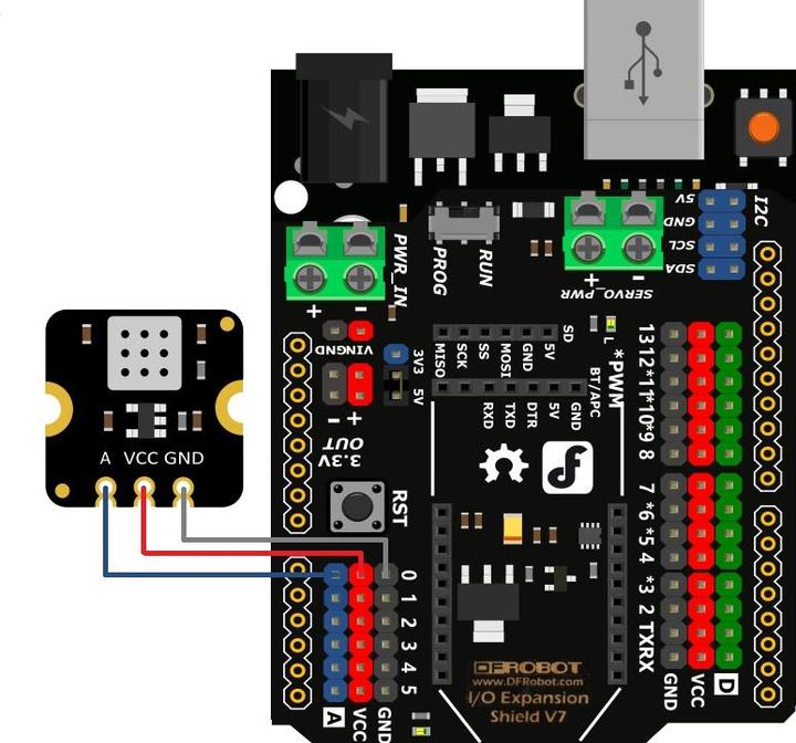 Produktbild DFRobot Fermion H2 Wasserstoff analoger Gassensor