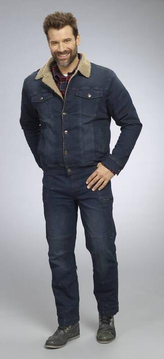 Produktbild Terrax Jeansjacke mit Teddyfutter, Farbe jeanblau, Gr.L (L)