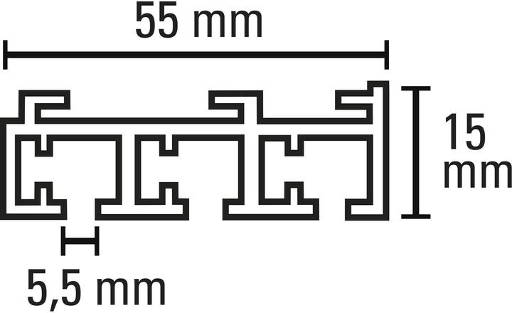 Actual product image Gardinia Atlanta panel track