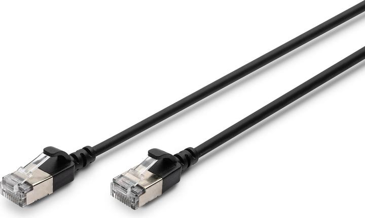 Produktbild Digitus CAT 6A Klasse Ea, F/FTP, Twisted Pair Patchkabel, Cu, LSZH, AWG 32/7, Länge: 0,5 m, schwarz (F/FTP, CAT6a, 0.50 m)