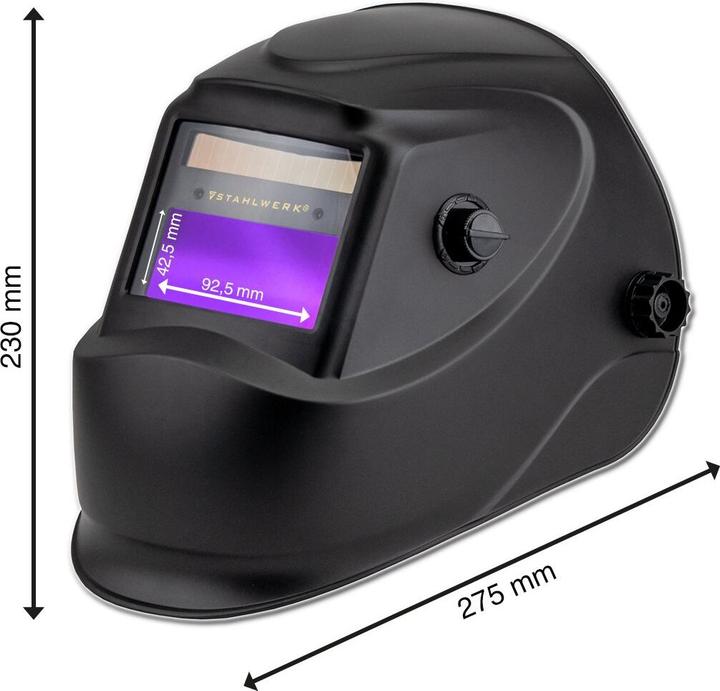 Produktbild Stahlwerk Vollautomatik Schweisshelm ST-450R schwarz mit 5 Ersatzscheiben