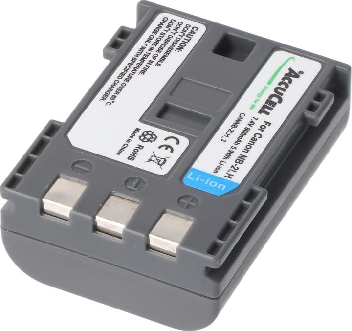 Image du produit AccuCell Akku passend für Canon NB-2LH, NB-2L Li-Ion, 800mah