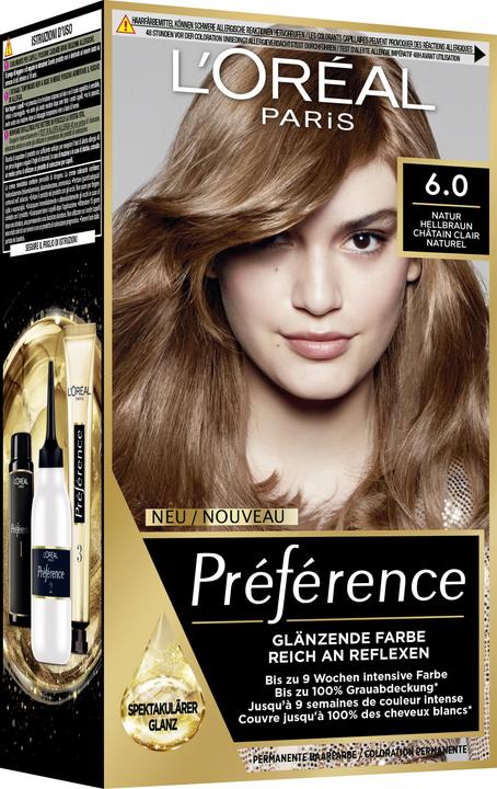 Image du produit L'Oréal Paris Preference Core (Châtain clair naturel, 6 Naturel Marron clair)