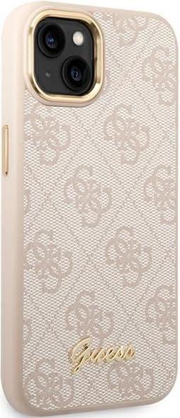 Produktbild Guess GUHCP14MHG4SHP iPhone 14 Plus 6,7" różowy/pink hard case 4G Vintage Gold Logo (Apple iPhone 14 Plus)