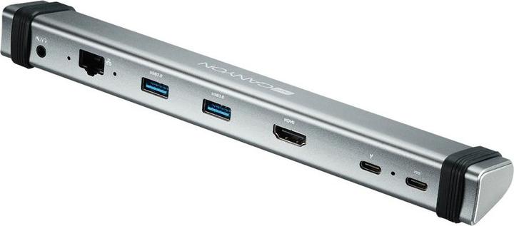 Produktbild Canyon DS-6 Multiport Docking Station with 7 jungtys: 2*Type C+1*HDMI+2*USB3.0+1*RJ45+1*audio 3.5mm (USB-C, 7 Ports)