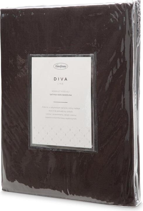Produktbild Eurofirany DIVA LINE DINA Bettwäsche-Set aus hochwertigem Baumwollsatin, einfarbig, 160 x 200 cm (Bettwäsche Set, 160 x 200 cm)