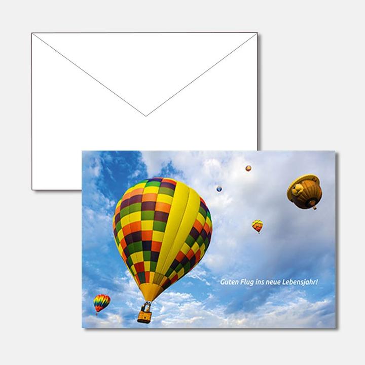 Image du produit Carte d'anniversaire - Montgolfière (1 pcs)