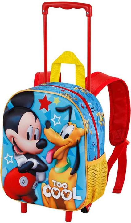 Actual product image Karactermania Mickey Mouse Pal-Small 3D Backpack with Wheels, Blue, 26 x 34 cm, Capacity 12.5 L (12.50 l)