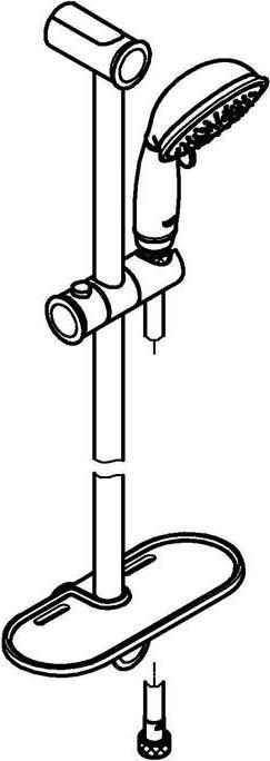Produktbild Grohe Bsta TEMPESTA RUSTIC 100 chr