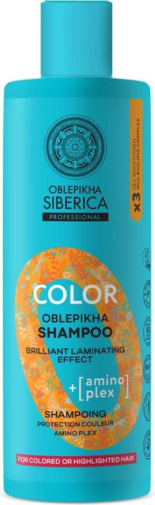 Produktbild Natura Siberica Oblepikha Color Aminoplex Shampoo For Dyed Hair 400ml (400 ml, Flüssiges Shampoo)