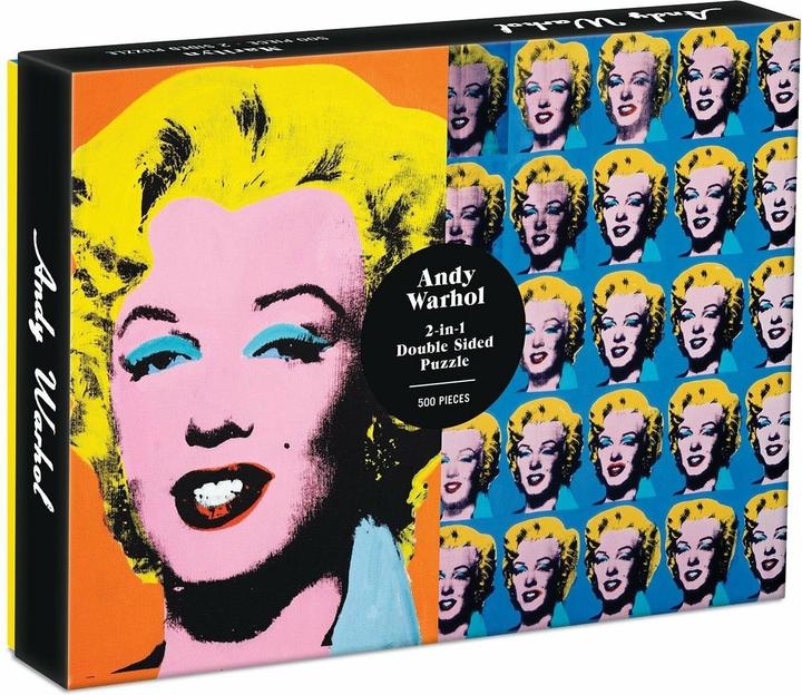 Abrams & Chronicle 64899 - Warhol Marilyn - 2-seitiges Puzzle, 500 Teile (500 Teile)