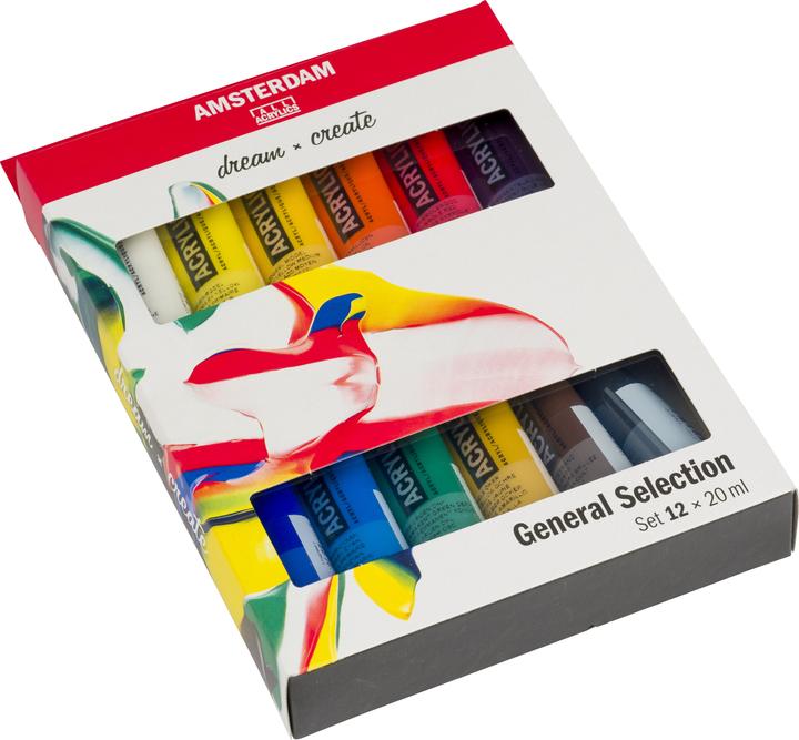 Actual product image Amsterdam Acrylic paint starter set (Multicoloured, 20 ml)