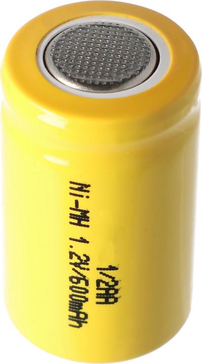 Actual product image AccuCell Akku 1/2AA (1 pcs., 600 mAh, Rechargeable battery)