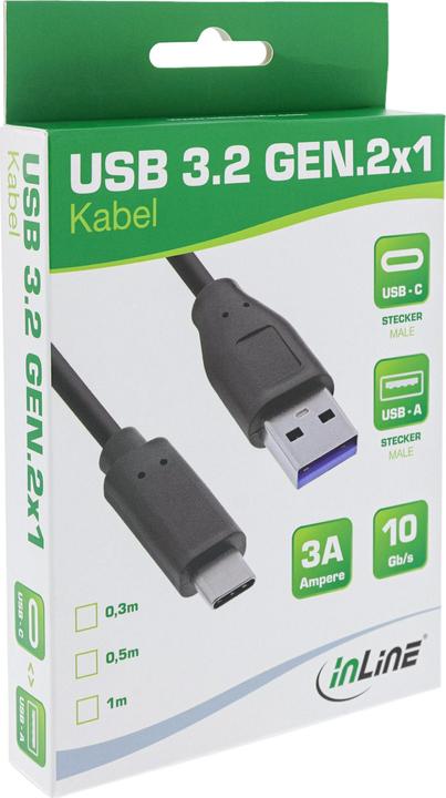 Actual product image InLine USB 3.1 cable (0.30 m, USB 3.1)