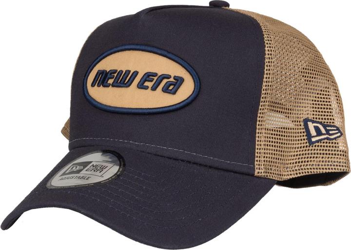 New Era Adjustable Trucker Cap - Retro Brand Patch Navy
