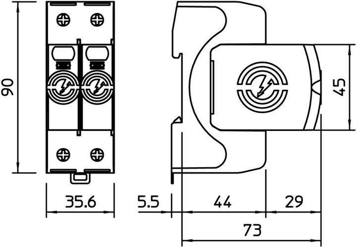 Actual product image OBO Bettermann CombiController V50 single-pole with NPE 5093522